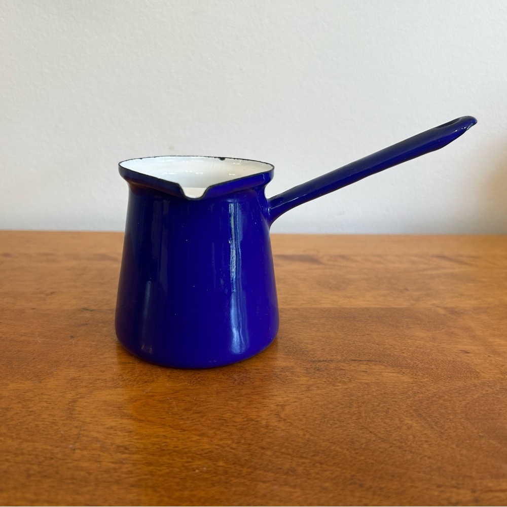 Blue Enamel Saucepan (Turkish Coffee Pot)
